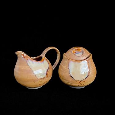 Vintage Modern Sango SPLASH 4951 Creamer and Sugar Bowl 