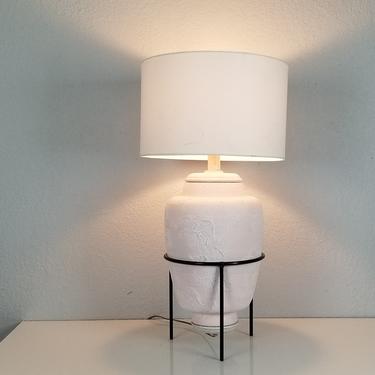 1980s Postmodern Style Ceramic Table Lamp. 