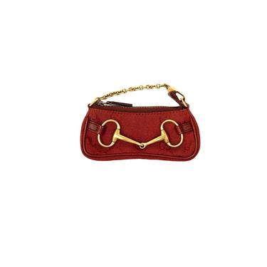Vintage Gucci Red Monogram Velvet Shoulder Bag – Treasures of NYC