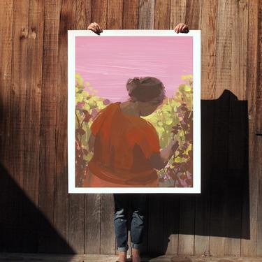 Harvest . extra large wall art . giclee print 