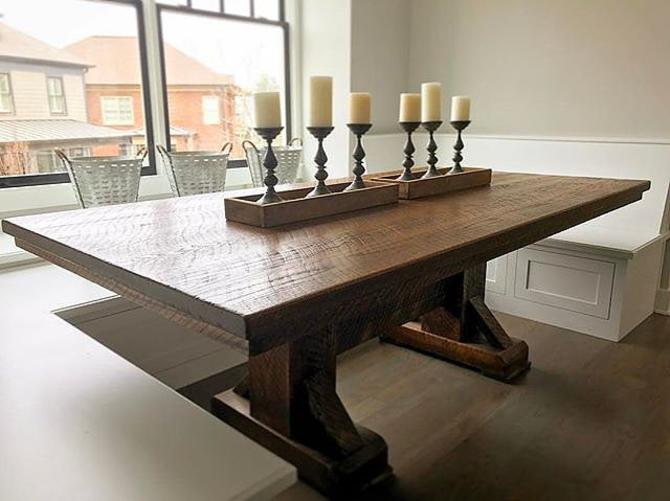 Post And Beam Table The Best Picture Of Beam