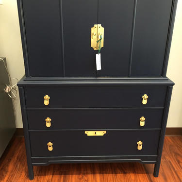 Tall Navy Modern Dresser - 7/7 | Stylish Patina | Falls Church, VA / Fairfax VA