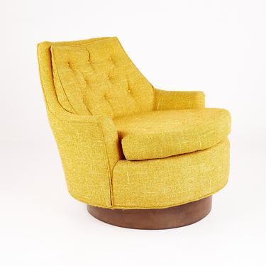 Adrian Pearsall Style Mid Century Swivel Lounge Chair - mcm 