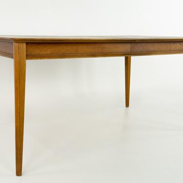 Lane First Edition Mid Century Walnut Dining Table with 2 Leaves - mcm 