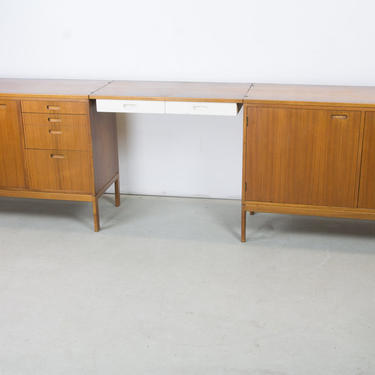 Pair of Cabinets with Detachable Floating Desk