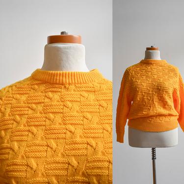 Vintage 1980s Yellow Sweater 