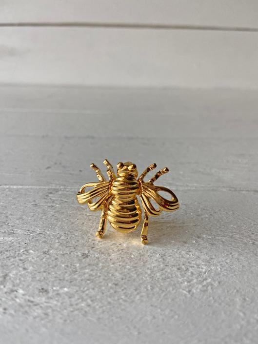 VINTAGE JOAN RIVERS ENAMEL & GOLD TONE cheapest HONEY BEE BROOCH