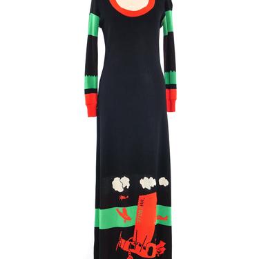 Giorgio di Sant'Angelo Airplane Knit Maxi Dress