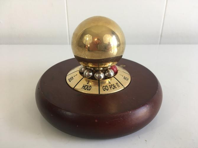 Vintage Spinning Decision Maker Desk Accessory Decider Spin Office