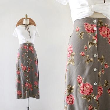rose dusk maxi skirt - m 