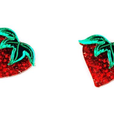 Strawberry Heart Earrings