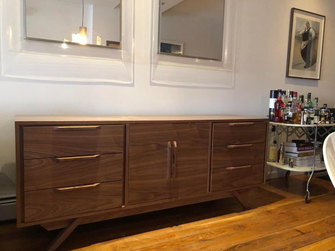 NEW Hand Built Mid Century Style Buffet / Credenza / Liquor