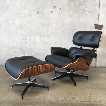 Mid Century Herman Miller Style Chair And Ottoman