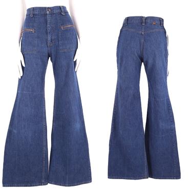 VINTAGE LEVIS ORANGE Tab 70s Women Jeans Size 9m 27X26 Bell Bottom Flare  Blue £142.25 - PicClick UK