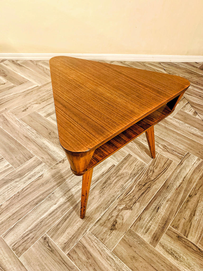 Mid Century Modern Vintage Guitar Pick Side Table By Mallin OMGaudy