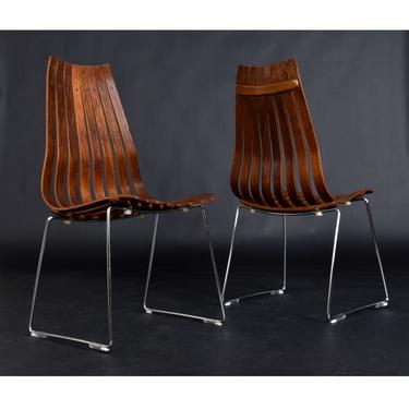 Hans Brattrud Rosewood Scandia Dining Chairs by Hove Mobler of Norway 