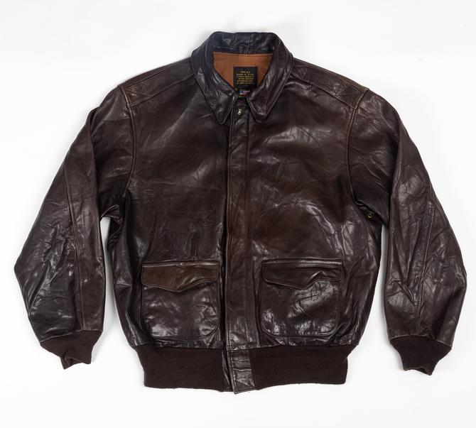 Vintage Avirex A-2 Leather Bomber Jacket - Men's Large | 70s | Flying ...