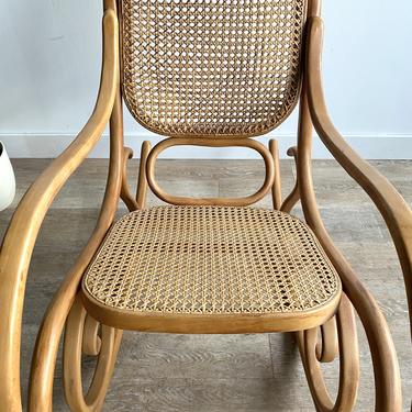 Antique cane back rocking chair hotsell