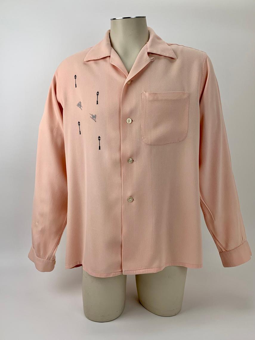 トップス 50s marlboro Open color rayon shirt 50s marlboro Open color rayon shirt Vintage Marlboro Shirt