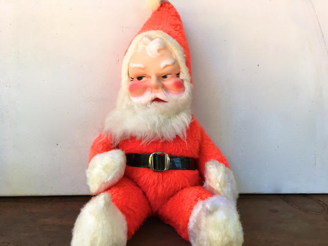 Vintage stuffed hot sale santa claus