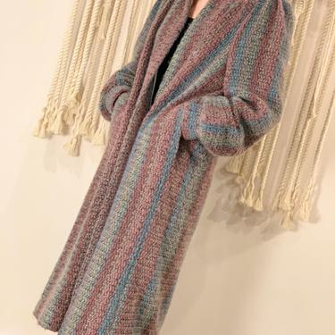 Soft Cool Tones Knit Coat