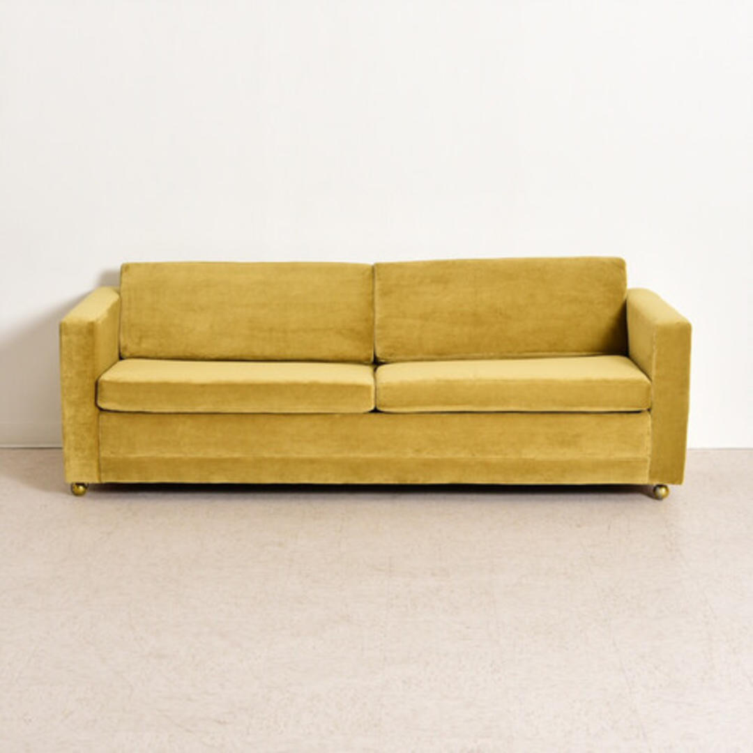 Vintage 1970's Gold Sofa Bed Sunbeam Vintage Highland Park Los