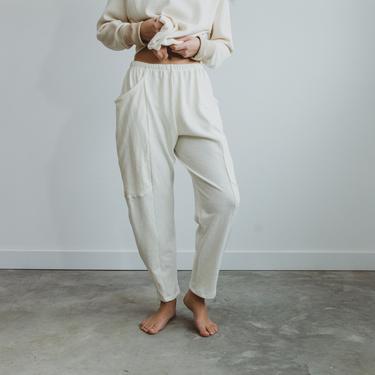 Hemp Lounge Pant, Genderless Clothing, Plant dyed Sweat Pant, Natural Pocket Pants 