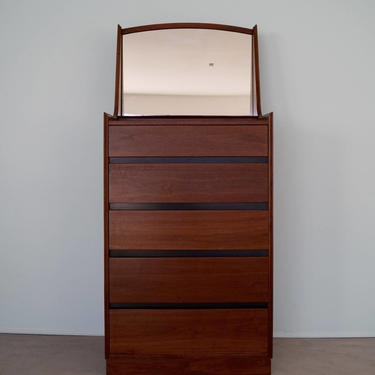 Gorgeous & Rare Mid-Century Modern Designer Highboy Dresser Vanity by Martin Borenstein for Dillingham 