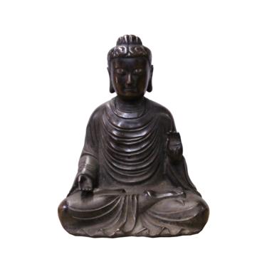 Handmade Bronze Vintage Finish Decent Look Sitting Buddha Statue cs3954WE 