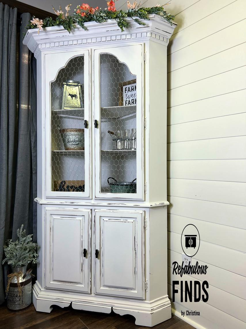 Stunning Farmhouse Corner Hutch | Refabulous Finds | Tonganoxie, KS