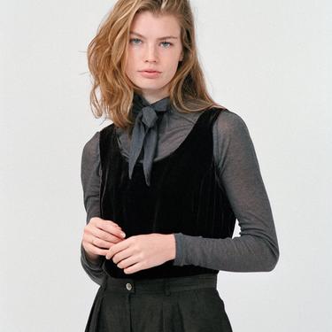 Brown Velvet Top