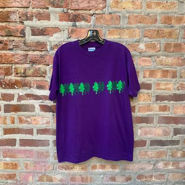 Vintage 80s Tanglewood Music Center T-Shirt Size XL Purple Hanes Fifty Fifty Double sided Single Stitch BSO Boston Massachusetts symphony 