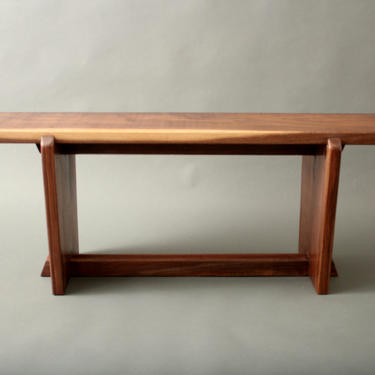 Walnut Bench Nakashima Mid Century Japanese Style For your Hallway Entryway Gallery Sofa Table Metropolitan Museum of Art 