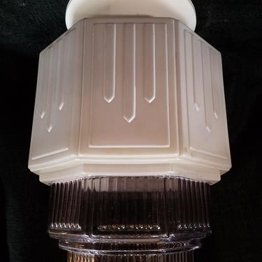 Vintage Semi Flush Ceiling Light Fixture H9.5 x W6.25 x D6.25