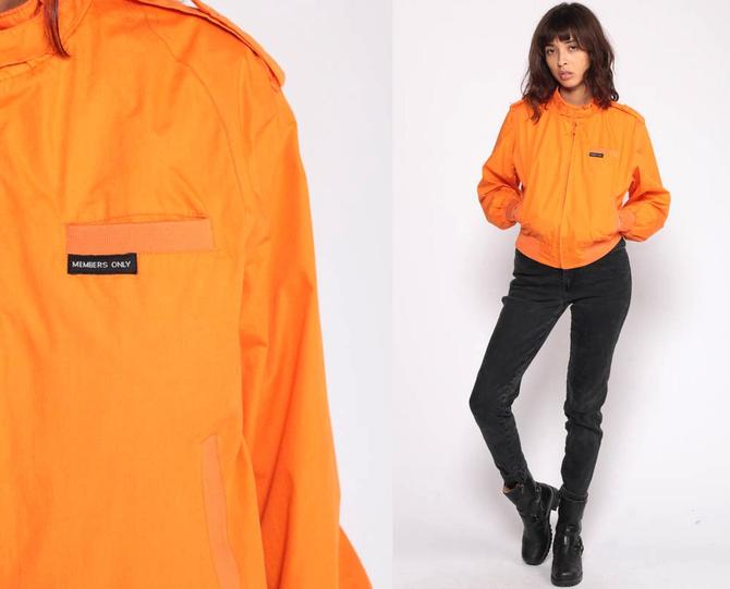 Vintage Men's Windbreaker Jacket - Orange - L