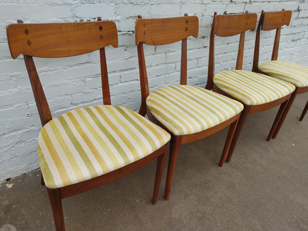 Mid Century Modern Drexel Declaration Dining Chairs Vintage Vault