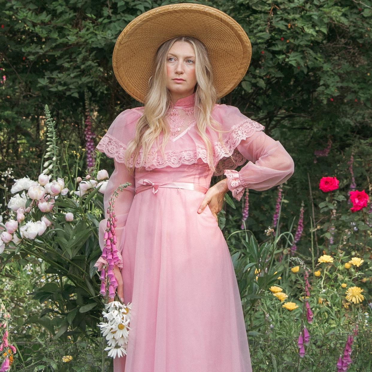 ワンピース D&G Frilled Silk Flower Dress D&G Frilled Silk Flower Dress