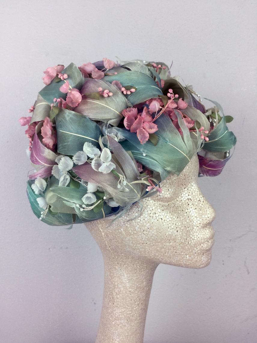 Vintage outlet Christian Dior Floral Hat