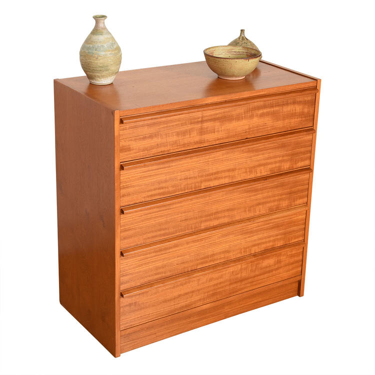 Danish Teak 5-Drawer Dresser