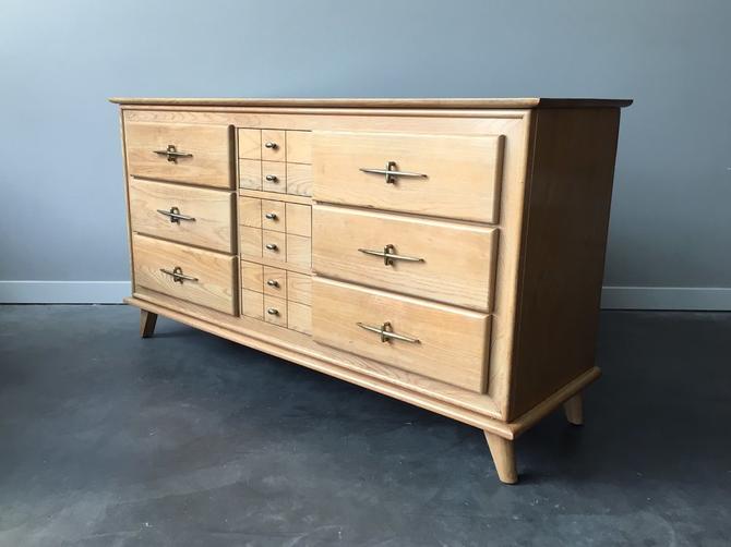vintage mid century modern lowboy dresser by LA Period Furniture