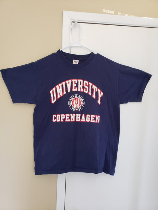 Vintage T-shirt University of Copenhagen 1980s 1990s Europel Preppy Grunge | RetroVintageClothing |