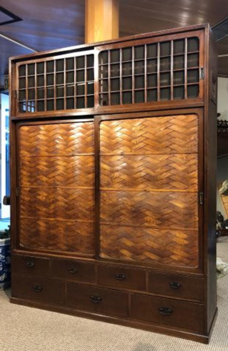 Japanese Furniture, Shoe Cabinet, Getabako Tansu Chest 