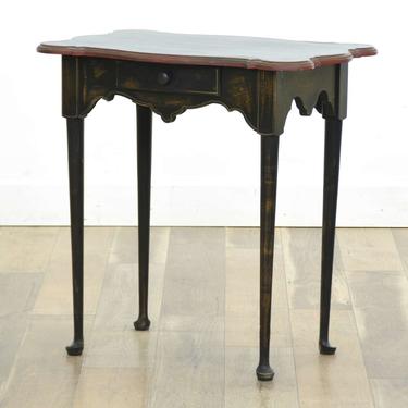 Queen Anne Style Console Table W Storage 