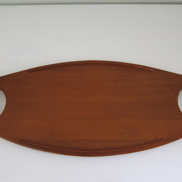 MidCentury JHQ Dansk Staved Siamese Teak Tray #801