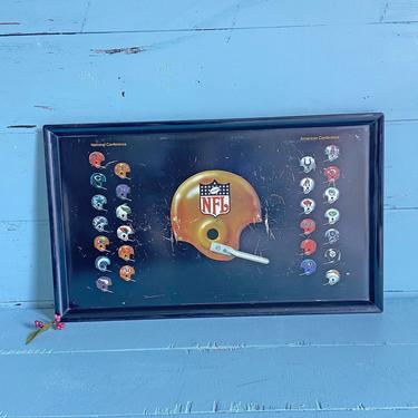 Vintage 1970's NFL American Conference Tray // Vintage NFL Football Collector Decor // Football Gift, Perfect Gift 