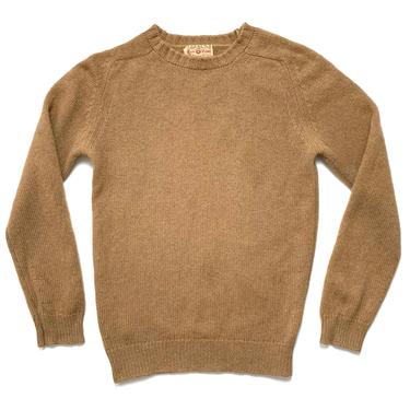 Vintage 1960s ALAN PAINE 100 Pure Camel Hair Sweater men s XS