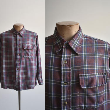 Vintage Sears Roebuck Flannel Shirt 