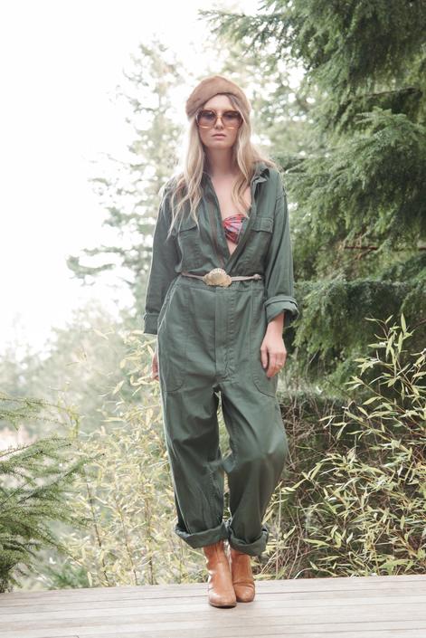 Green mechanic jumpsuit online