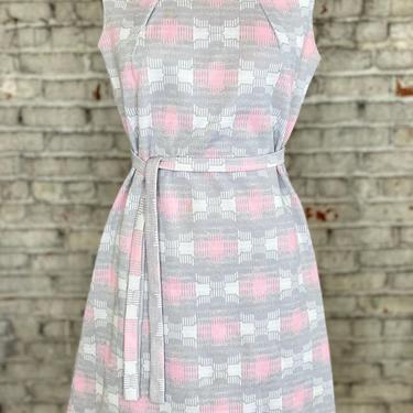 1960's Polyester Print Summer Dress 