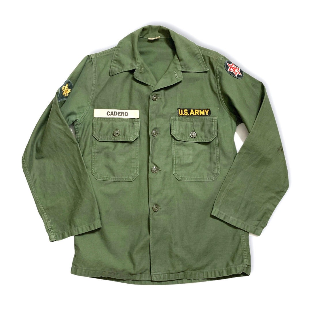 Vintage 1960s OG-107 Type II US Army Utility Shirt ~ fits